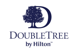 logo of double tree hilton representing that one of their hotels uses orderup for contactless room service