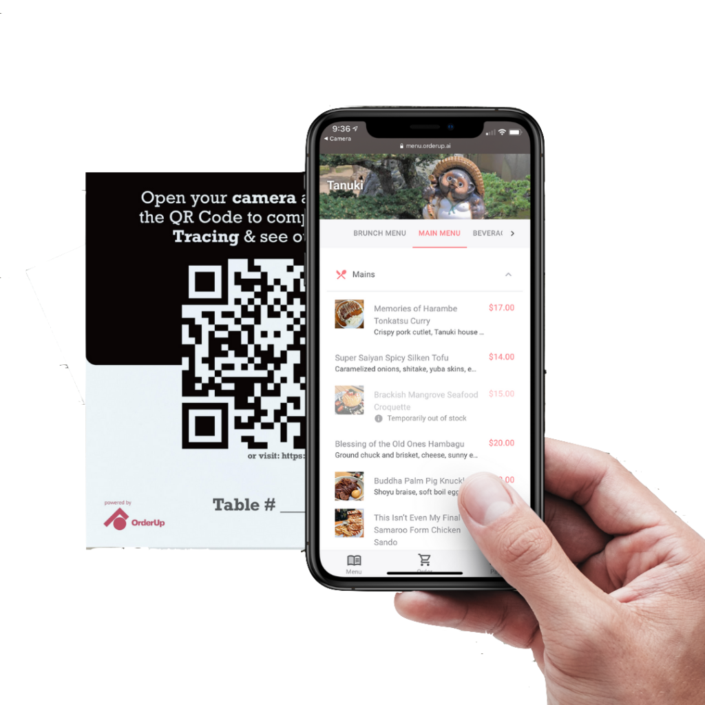Free digital QR Code menu Toronto Restaurants